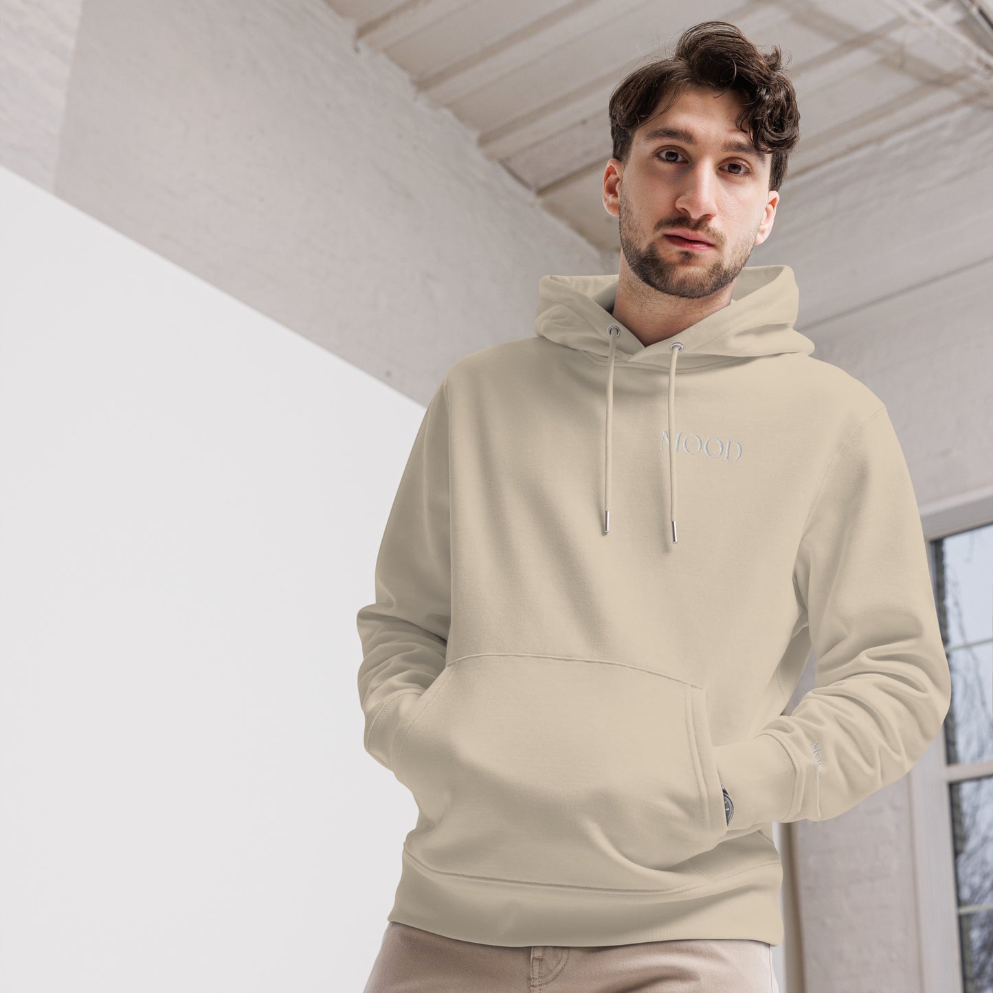 MØ0D Basics Hoodie Men Beige
